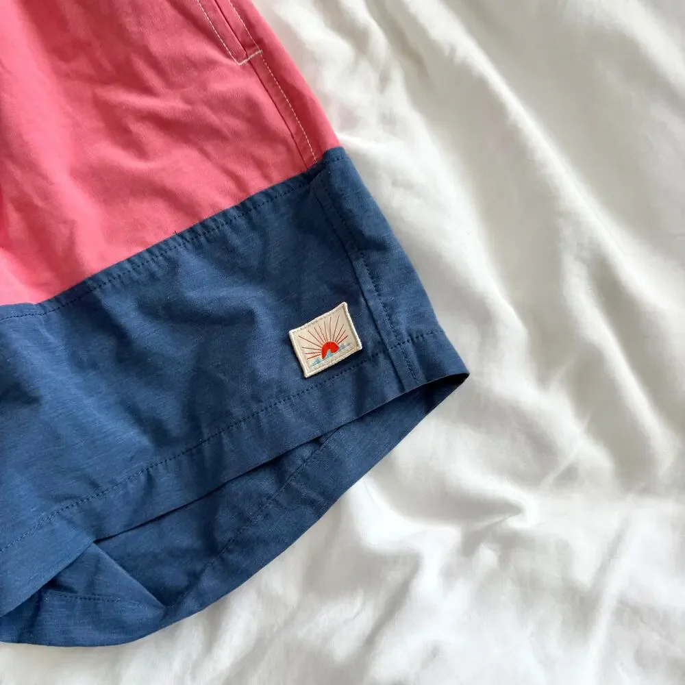 Faherty SEAWASH Color Block Swim Trunks Men’s Size XL